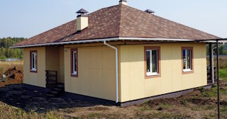 Одноэтажный дом из панелей под ключ в Сатке - Строй-Стк от 136422 рублей